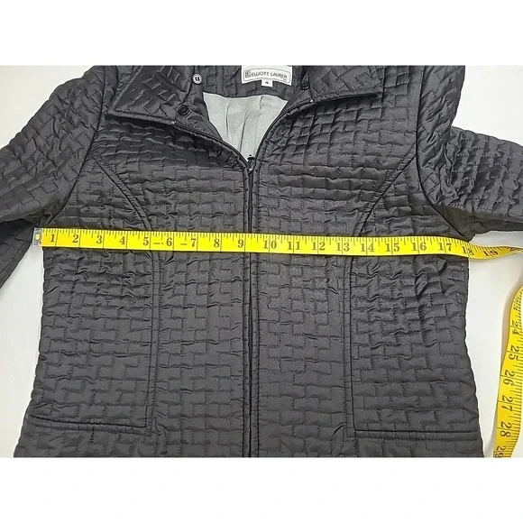 Elliott Lauren Knee‎ Length Quilted Jacket Sm Office Casual Capsule Missing Hood - Picture 6 of 9